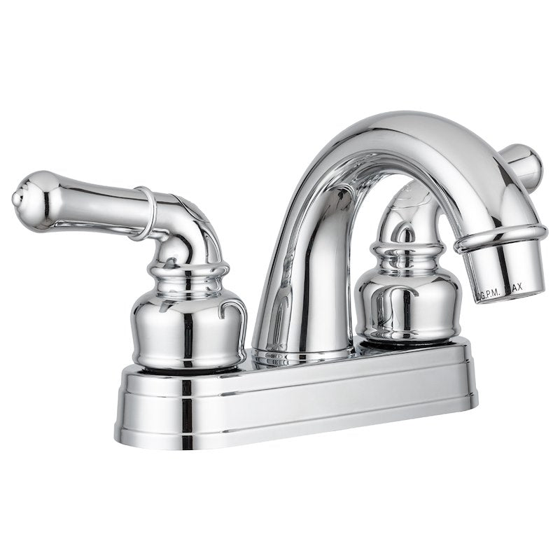 Robinet Lavabo RV Dura Faucet Chrome 2 Poignées Style Théière – 10-1187