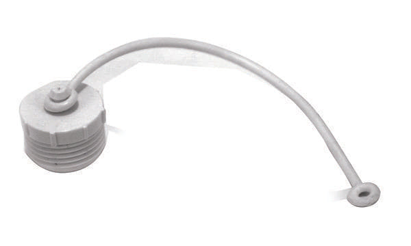 Capuchon d’entrée d’eau douce Valterra 10-0756 – 3/4" mâle avec lanière, blanc
