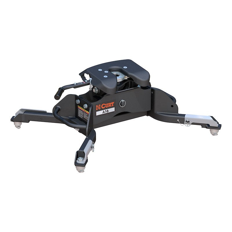 Attache Fifth Wheel CURT A16 16 000 lb pour Ram avec Système OEM – Tête Articulée et Poignée Autobloquante