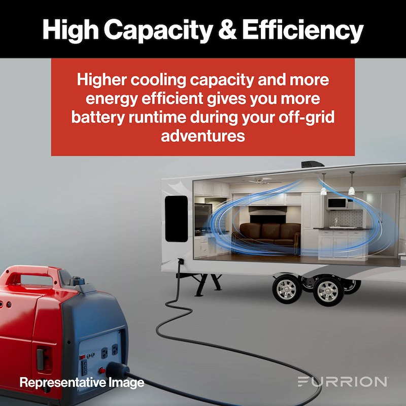 Climatiseur de Toit Furrion Chill™ Cube 18000 BTU pour VR – Noir, 120V, Système à Conduits