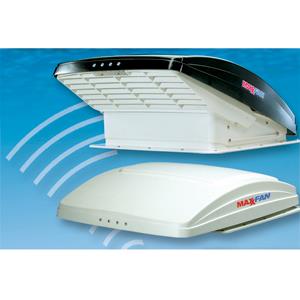 MaxxFan Deluxe 14x14 Blanc avec Thermostat et Ventilateur Intégré – Évent de Toit RV