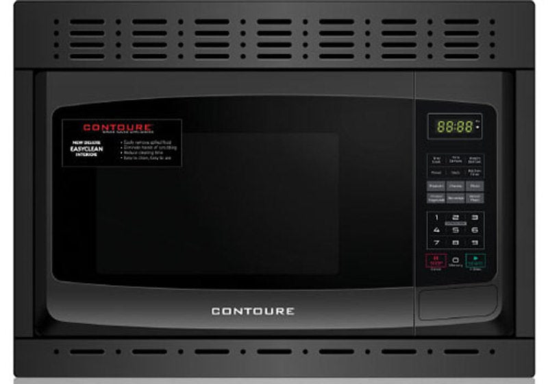 Micro-ondes encastrable Contoure 72-1385 1 pi³ noir avec convection et plateau tournant