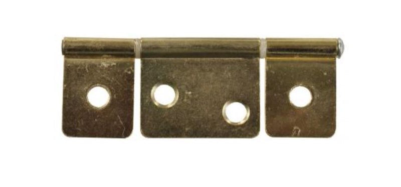 JR Products Brass Non-Mortise Hinges for Bi-Fold Doors (3.5 inches - Pack of 2)