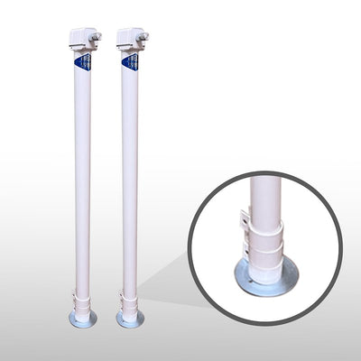 Rieco-Titan 62-1091 Camper Mechanical Jacks – 2000 lb, 36 in, White (Pair)