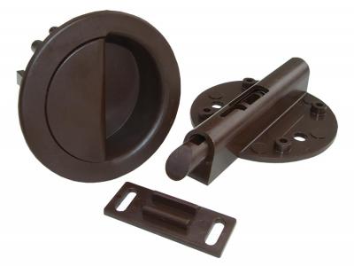 Poignée de porte intérieure JR Products 20-1996 pour VR – Verrou brun en plastique avec vis