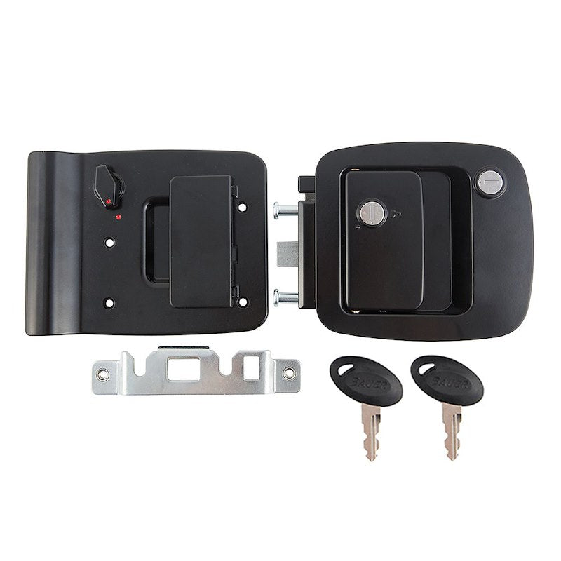 Poignée de porte d’entrée style paddle pour motorisé Bauer – AP Products noir