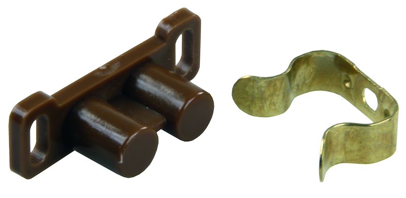 Barrel Catch Closure for RV Cabinet with Metal Clip – Set of 6