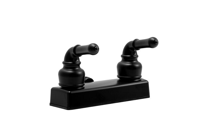 Robinet de douche VR noir mat Dura Faucet 08-1092 | Montage mural 2 poignées