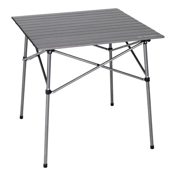 Table camping pliante aluminium hybride 27" gris sac transport