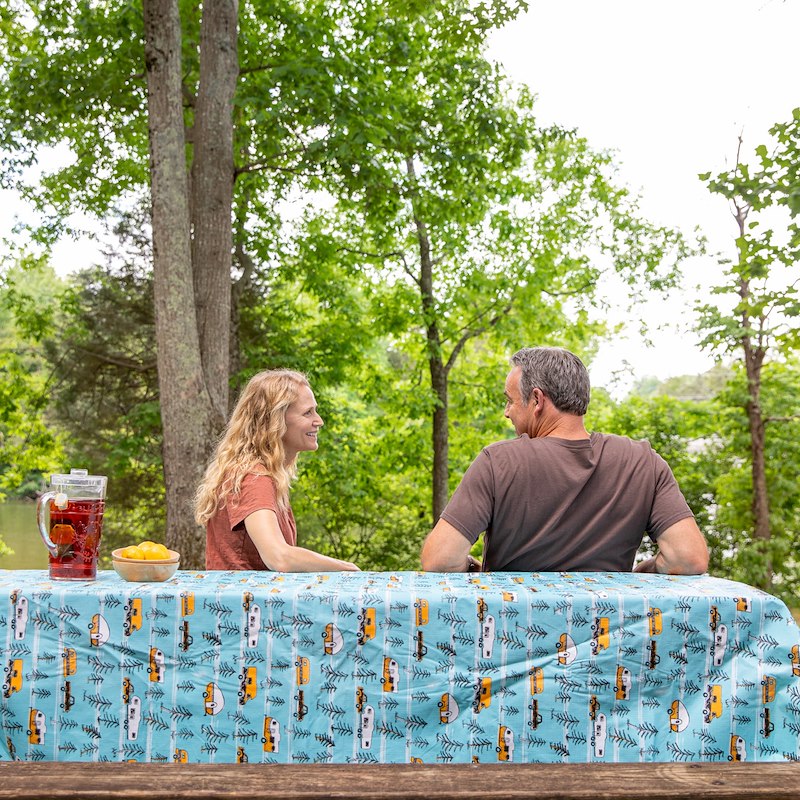3-Piece Vinyl Picnic Table Cover Set for Camping