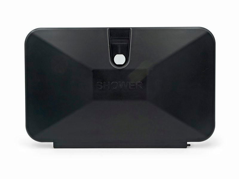 B&B Black Outdoor Shower Door for RV 12.8x8.2 Replacement