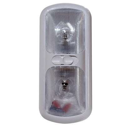 Diamond Group Euro Style Double RV Ceiling Light 40W 12V