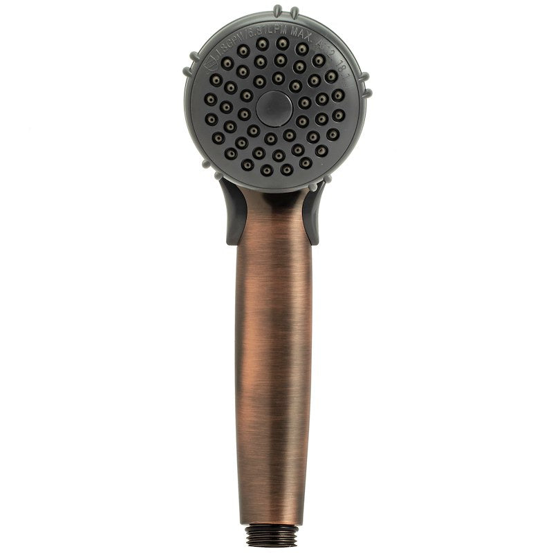 Pomme de douche à main bronze huilé avec contrôle de débit VR