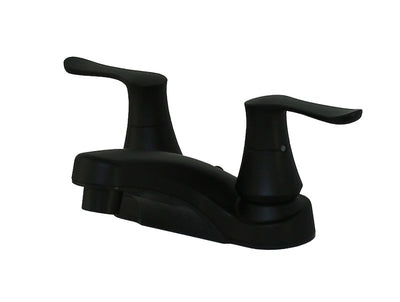 Robinet salle de bain noir mat 4 pouces Ultra Line double poignée VR