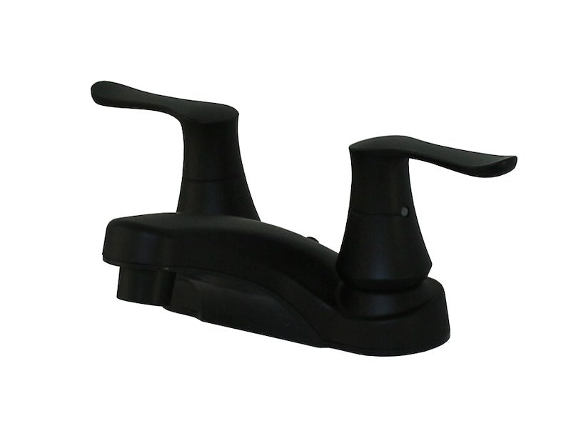 Robinet salle de bain noir mat 4 pouces Ultra Line double poignée VR