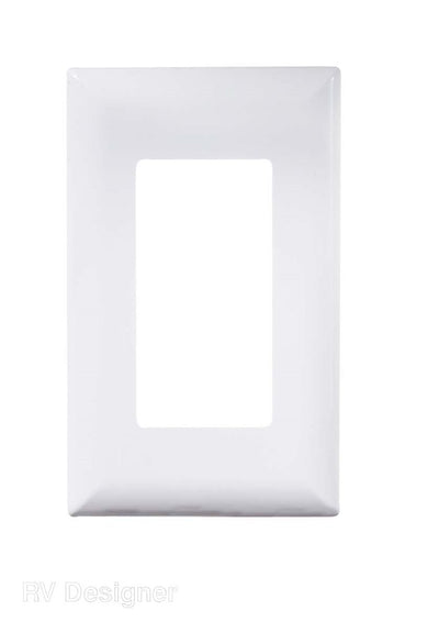 Plaque Blanche pour Interrupteur RV Designer Ouverture Simple avec Couvercle