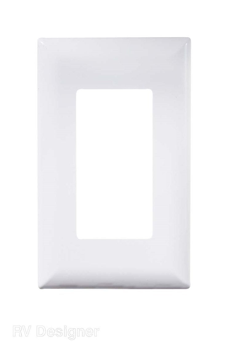Plaque Blanche pour Interrupteur RV Designer Ouverture Simple avec Couvercle