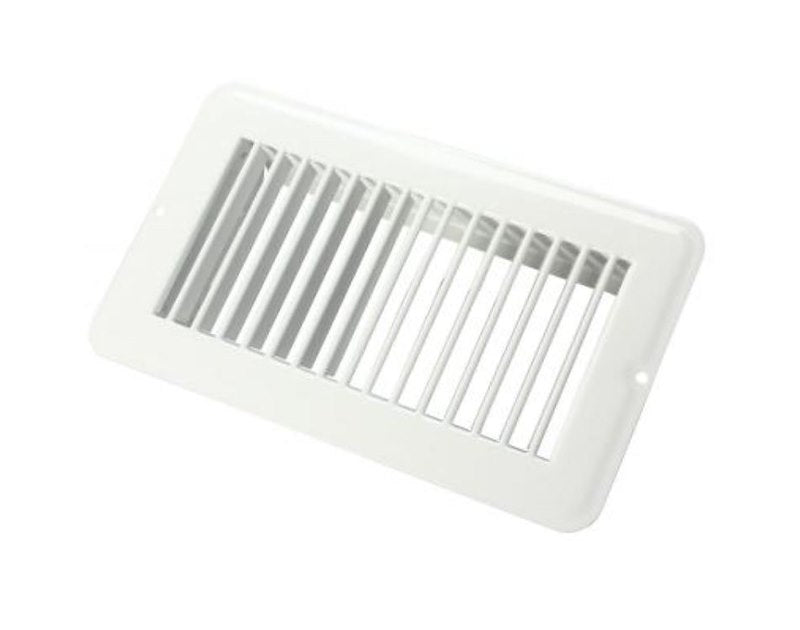 Registre de Plancher VR 4x8 JR Products 22-0476 en Acier Blanc