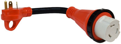 Valterra Mighty Cord 30A to 50A RV Electrical Adapter 12"