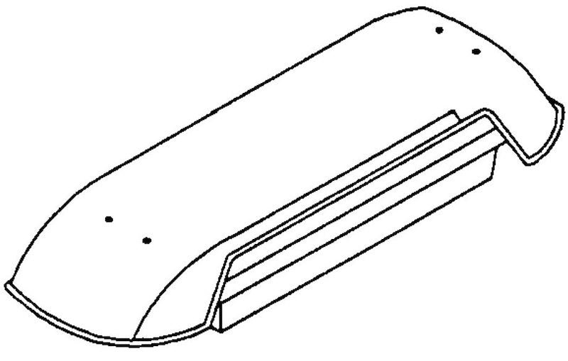 Couvercle de ventilation réfrigérateur Dometic 49-3623 noir