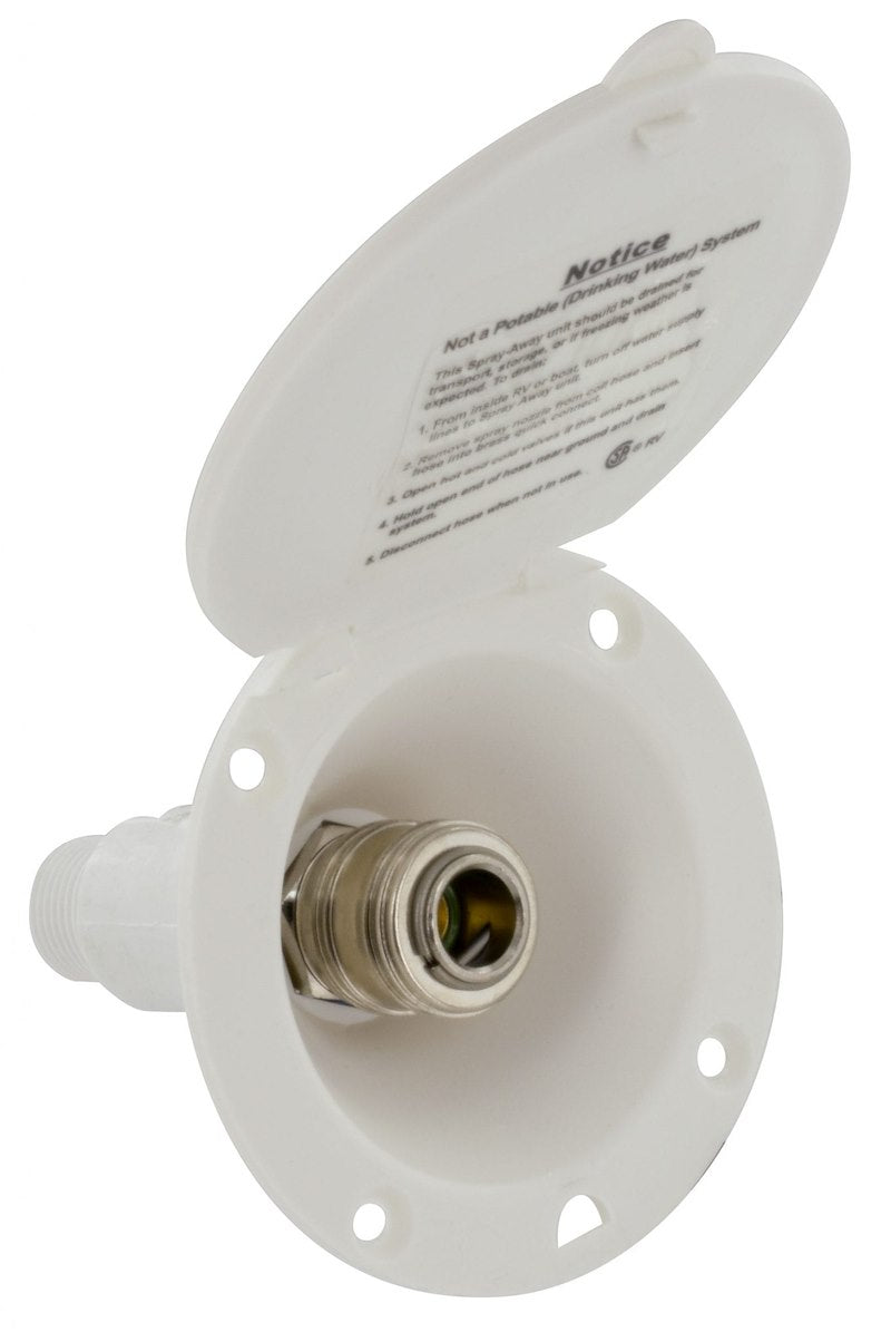 Port de rinçage extérieur Phoenix Products 41-0068 blanc pour VR | Raccord rapide