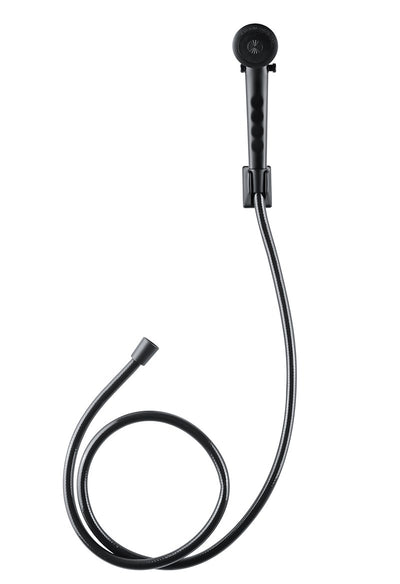 Pommeau de douche à main Dura Faucet 02-8592 noir mat avec boyau 60 po