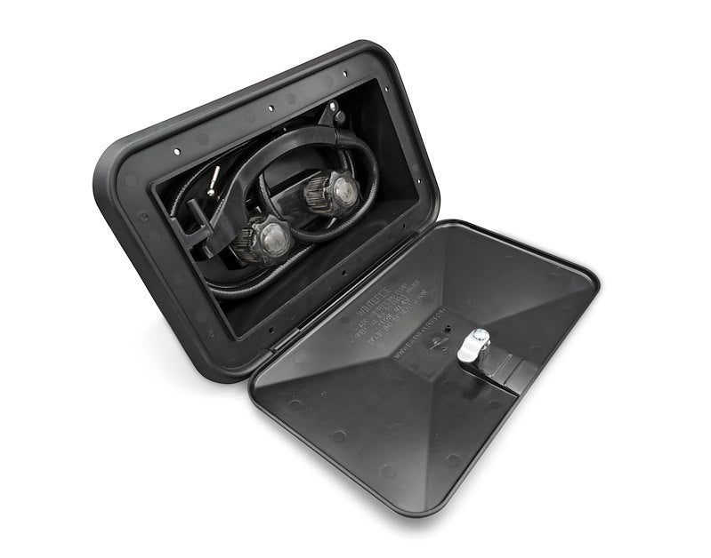 Douche extérieure noire B&B Molders 55-5243 pour VR avec boyau 4,9 pi