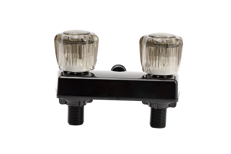 Robinet de douche Dura Faucet 06-8224 noir à 2 valves – 4 po