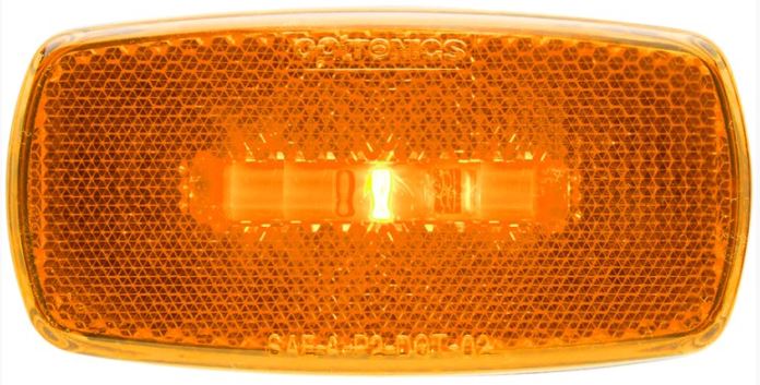 Lumière de dégagement DEL ambre Optronics CL0032ABBP 4 po
