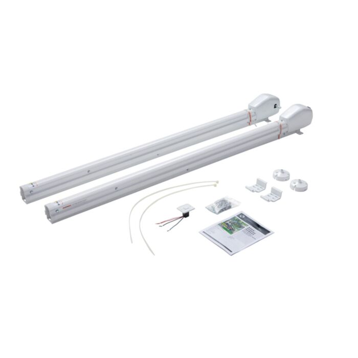 Bras d’auvent électrique Lippert Solera 3000 63 po blanc pour VR