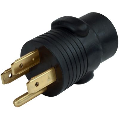 Adaptateur compact 30A vers 50A pour branchement VR - PVC durable