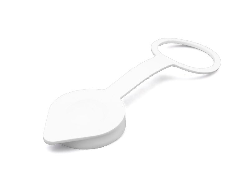 Capuchon pour Plaque d'Entrée de Câble TV - Étanche, Caoutchouc, Blanc Polaire, Stable aux UV