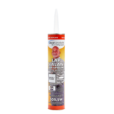 Scellant Auto-Nivelant Sans HAP pour Toit RV – Compatible EPDM, TPO et PVC, Tube de 10 Onces