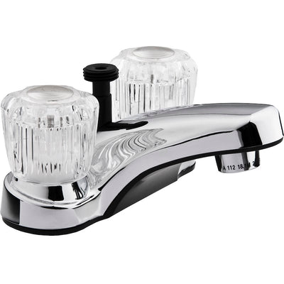 Robinet avec inverseur pour douche chrome poli 4 po pour lavabo de VR