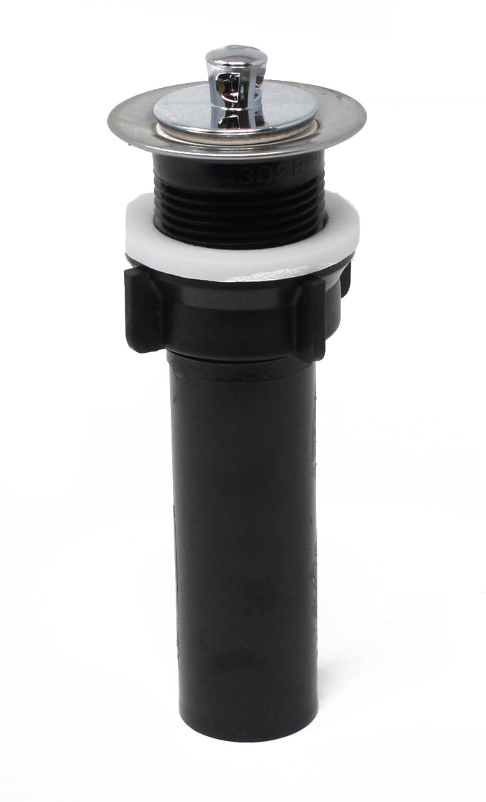 Drain Complet avec Bouchon 2 pouces en Plastique avec Anneau en Acier Inoxydable – Facile à Installer