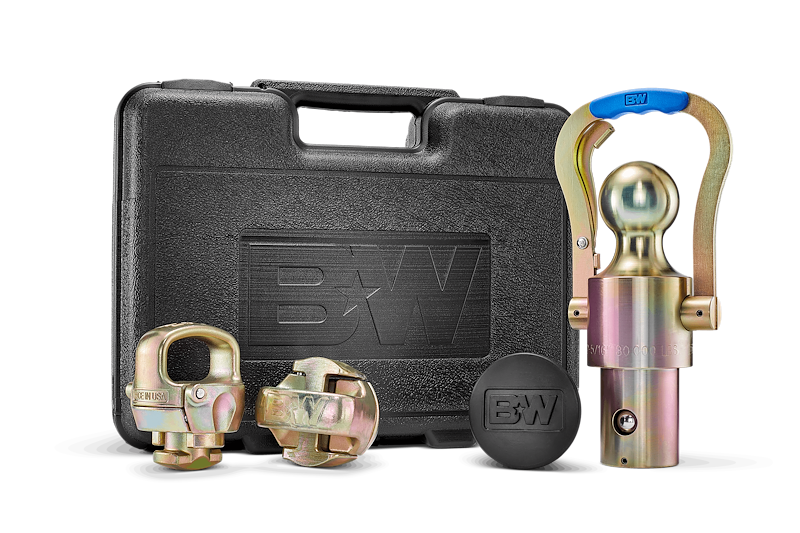 Kit gooseneck OEM boule 2-5/16 30000 lb chaînes et bouchon