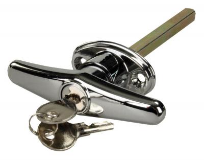 Poignée en T JR Products 20-1944 avec serrure – Remplacement pour coffre à outils ou couvre-caisse