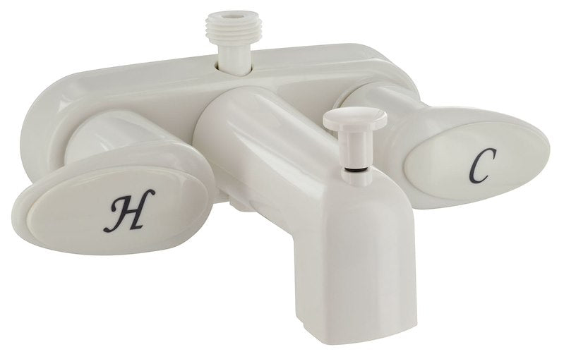 Robinet de bain/douche blanc pour VR - 4 pouces