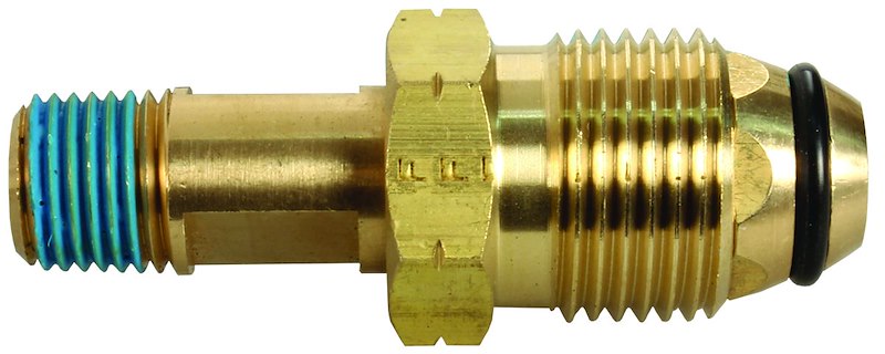 Adaptateur propane JR Products 1/4 po NPT mâle x POL mâle en laiton