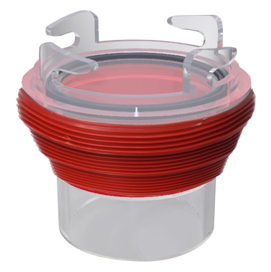 Valterra EZ Coupler - Connecteur d’égout RV universel à baïonnette rouge