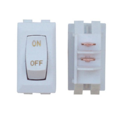 Interrupteur Intérieur SPST Blanc Valterra – 125V 16A, Étiquette ON/OFF, Non Lumineux
