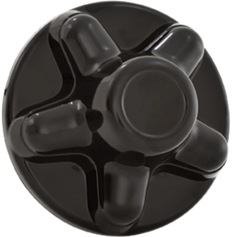 Capuchon de roue noir 5 boulons QuickTrim 4,5 po – Phoenix USA pour remorque