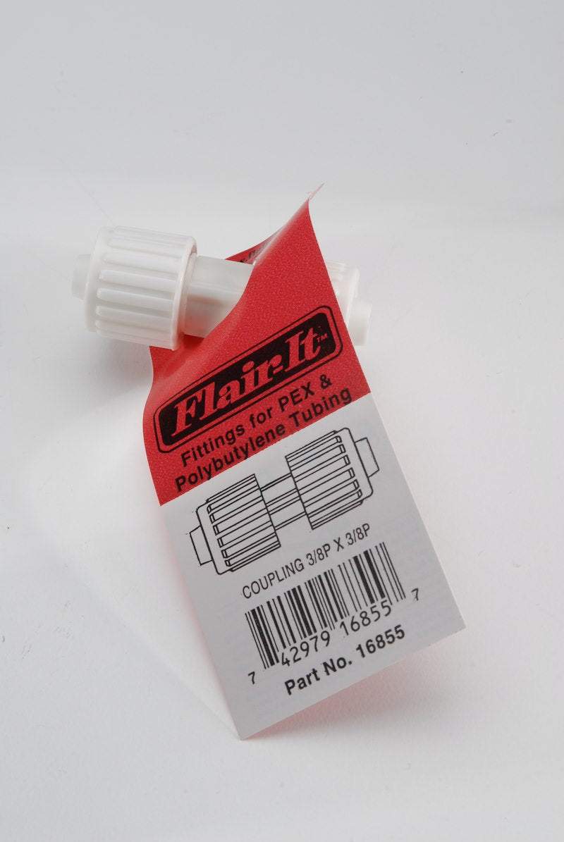 Flair-It™ PEX Plumbing Fitting 3/8 Inch – Straight Plastic Connector – Elkhart Supply