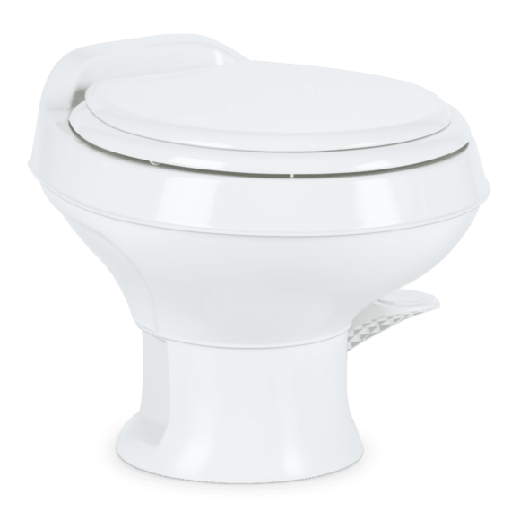 Compact Triple Jet RV Toilet Series 300 - White