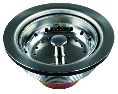 Crépine d’évier cuisine inox 3-1/2 à 4 po avec panier pour VR
