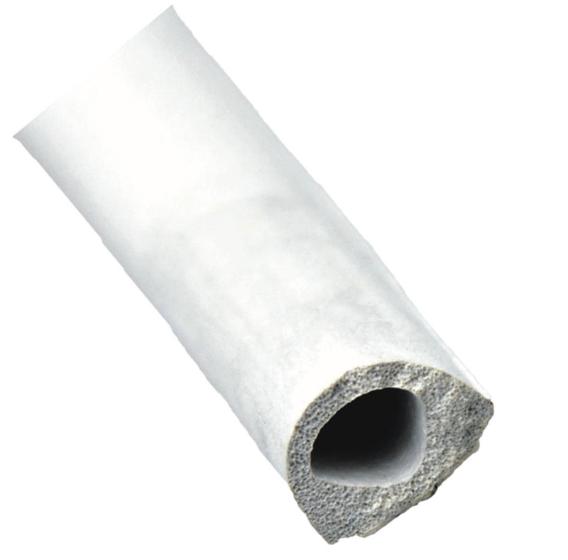 Window Door Channel Seal Non-Textured - White Foam with Adhesive