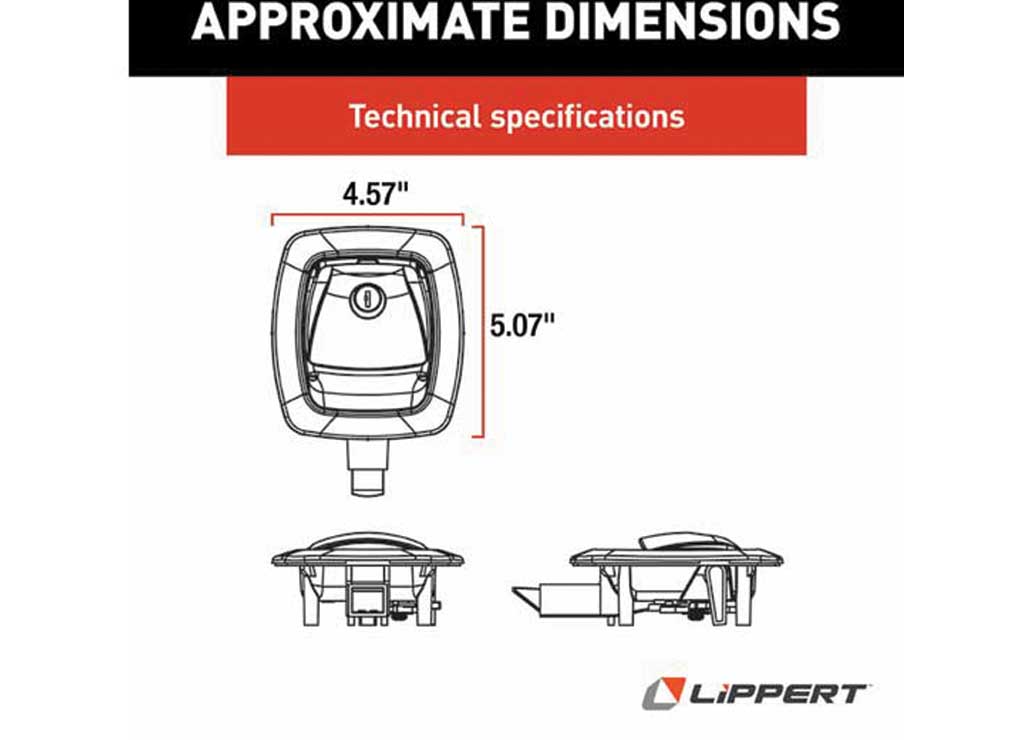 Poignée à loquet SLAM noire pour porte à bagages VR – MEYER LIP227214