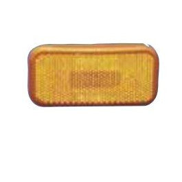 Tail Light Lens, Amber, Rectangular Shape, 3-7/8 I