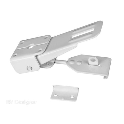 Loquet blanc pour tente-roulotte RV Designer 20-1780 avec gâche et vis