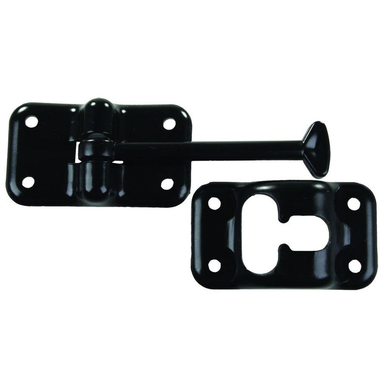 Butoir de porte en T pour VR – 3,5 pouces, plastique noir, avec vis de fixation